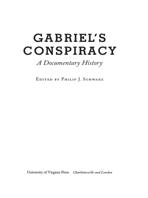 Cover image for book Gabriel's Conspiracy