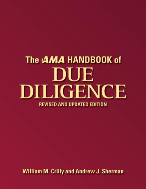 Cover image for book The AMA Handbook of Due Diligence