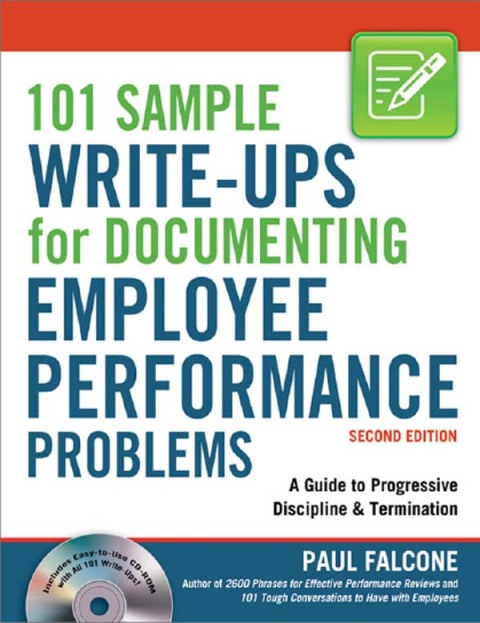 Cover image for book 101 Sample Write-Ups for Documenting Employee Performance Problems
