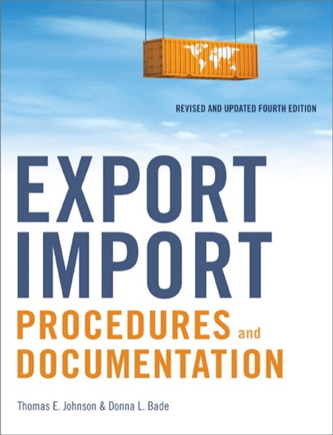 Cover image for book Export/Import Procedures and Documentation