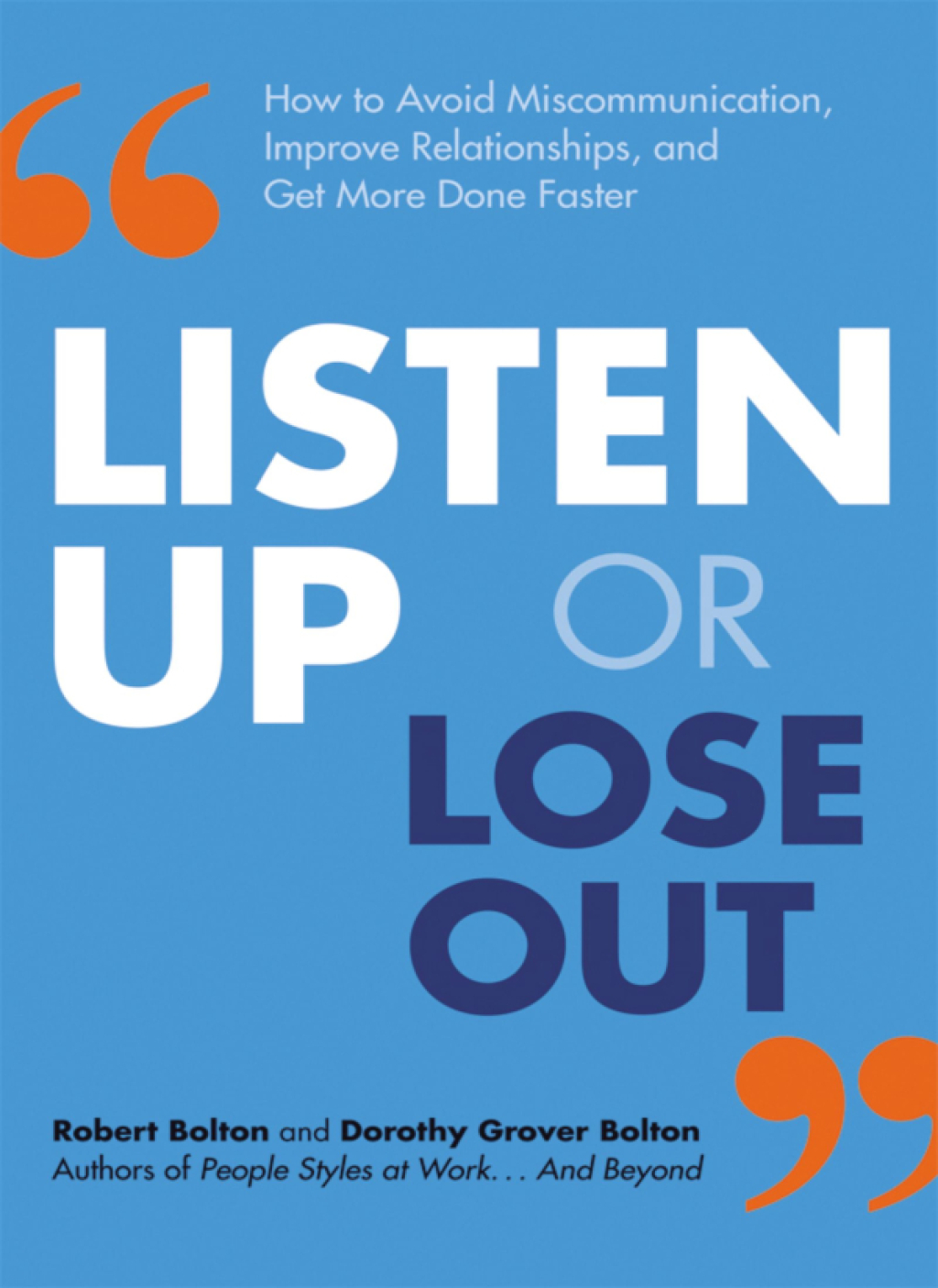 Reflowable Listen Up or Lose Out; $9.99