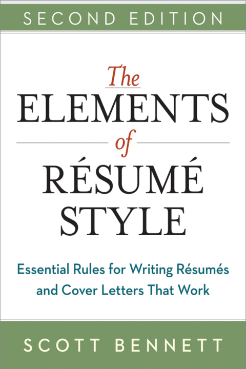 Cover image for book The Elements of Resume Style