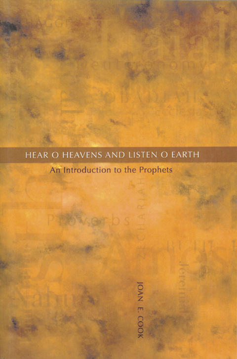 Cover image for book Hear, O Heavens and Listen, O Earth