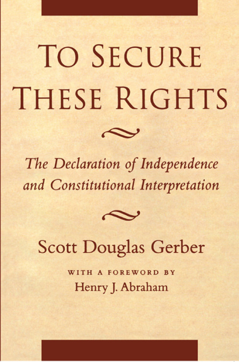 Cover image for book To Secure These Rights