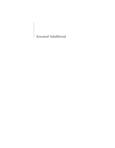 Cover image for book Arrested Adulthood