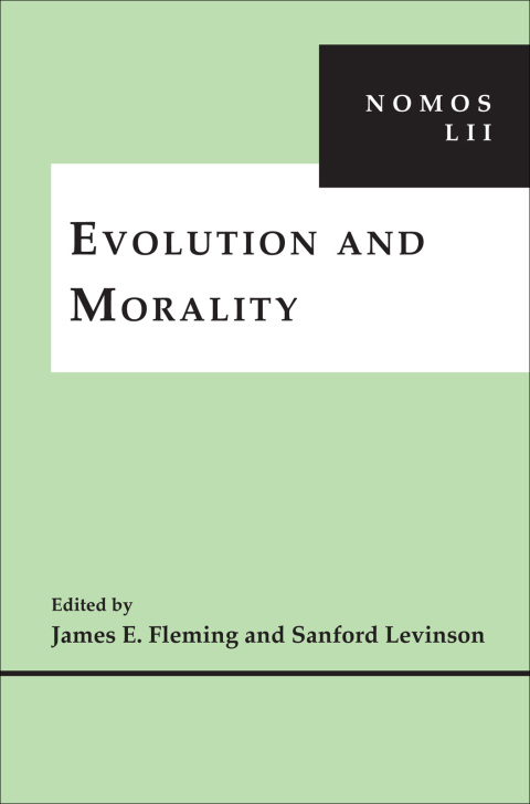 Cover image for book Evolution and Morality