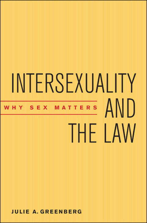 Cover image for book Intersexuality and the Law