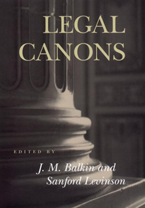 Cover image for book Legal Canons