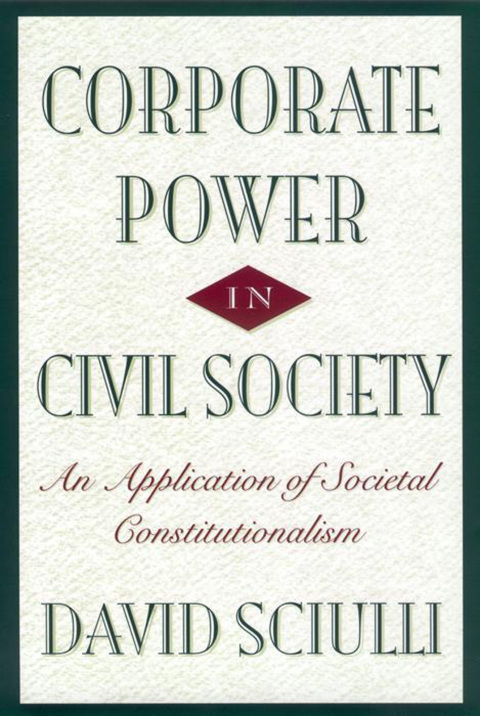 Cover image for book Corporate Power in Civil Society
