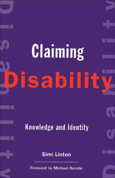 Cover image for book Claiming Disability