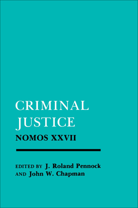 Cover image for book Criminal Justice