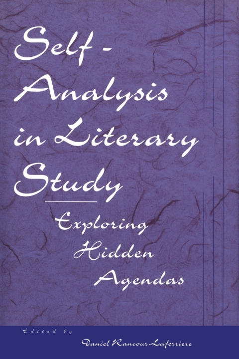 Cover image for book Self-Analysis in Literary Study