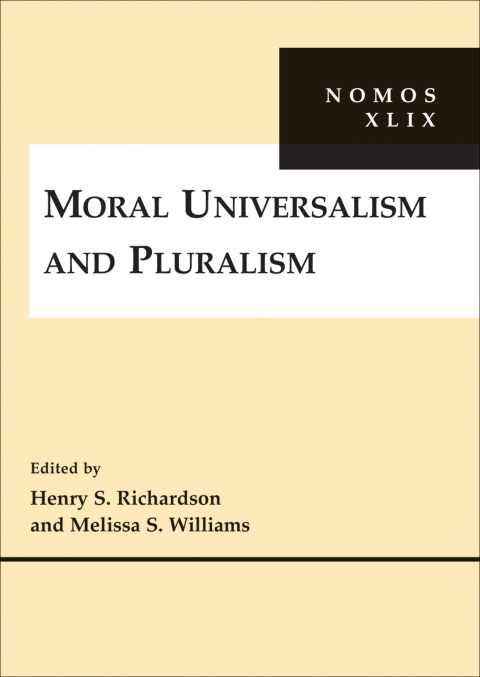 Cover image for book Moral Universalism and Pluralism