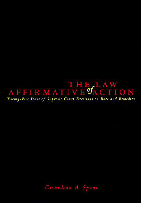 Cover image for book The Law of Affirmative Action