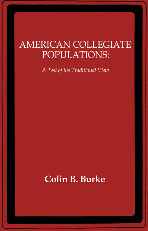 Cover image for book American Collegiate Populations