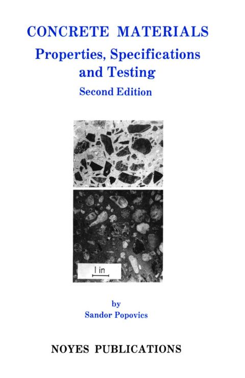 Cover image for book Concrete Materials, 2nd Ed.: Properties, Specifications, and Testing