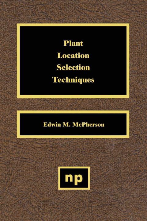 Cover image for book Plant Location Selection Techniques