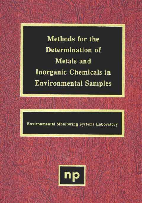 Cover image for book Methods for the Determination of Metals in Environmental Samples