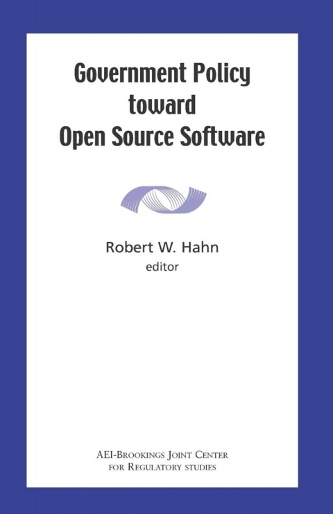 Cover image for book Government Policy toward Open Source Software