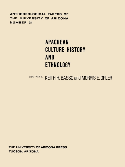 Cover image for book Apachean Culture History and Ethnology