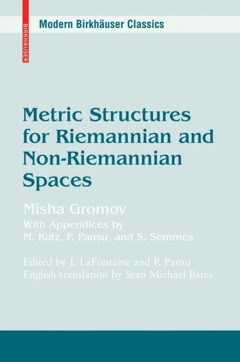 Cover image for book Metric Structures for Riemannian and Non-Riemannian Spaces