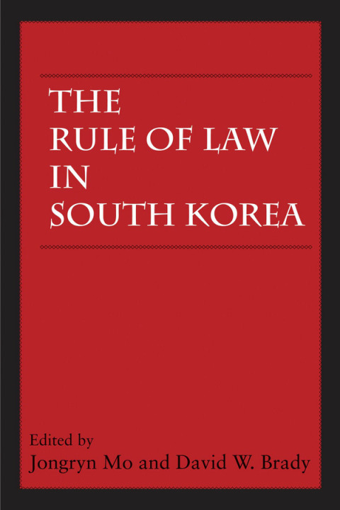 Cover image for book The Rule of Law in South Korea