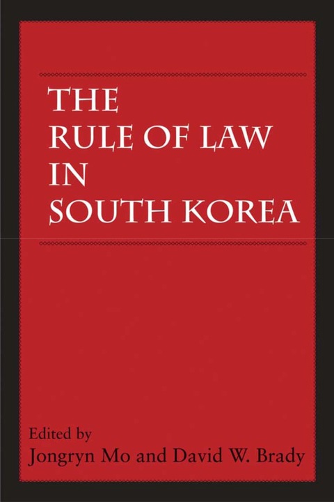 Cover image for book The Rule of Law in South Korea