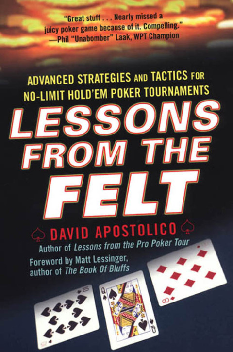 Cover image for book Lessons From The Felt: Advanced Strategies And Tactics For No-limit Hold'em Tournaments