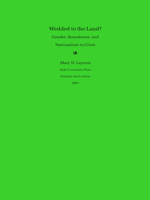 Cover image for book Wedded to the Land?
