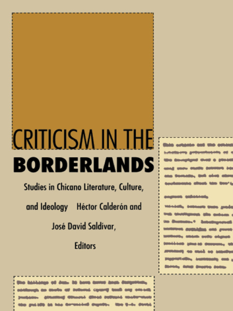 Cover image for book Criticism in the Borderlands