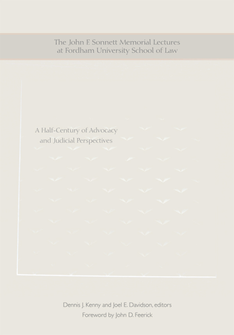 Cover image for book The John F. Sonnett Memorial Lectures at Fordham University School of Law