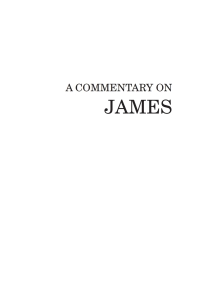 Titelbild: A Commentary on James 1st edition 9780825444616