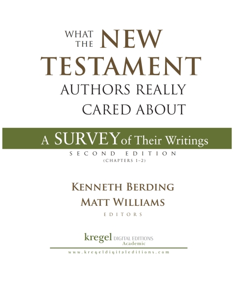 Cover image for book What the New Testament Authors Really Cared About: A Short Survey of Their Writings
