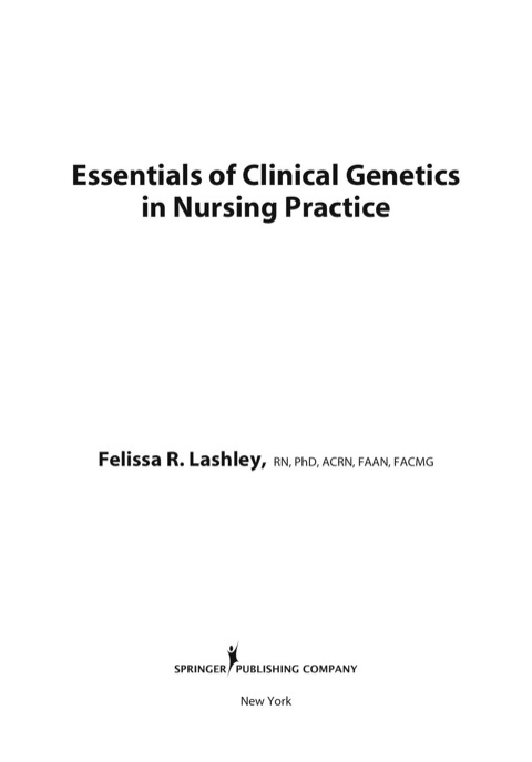 Cover image for book Essentials of Clinical Genetics in Nursing Practice