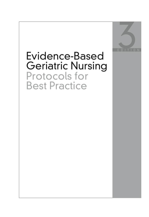 Cover image for book Evidence-Based Geriatric Nursing Protocols for Best Practice