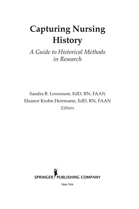 Cover image for book Capturing Nursing History