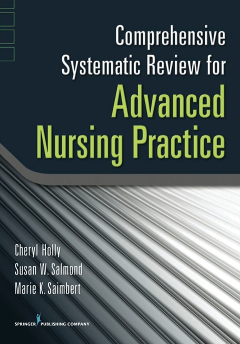 Cover image for book Comprehensive Systematic Review for Advanced Nursing Practice
