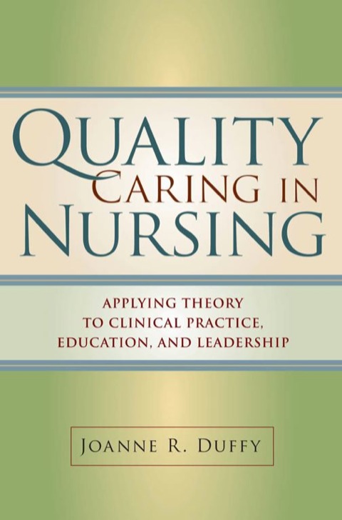 Cover image for book Quality Caring in Nursing