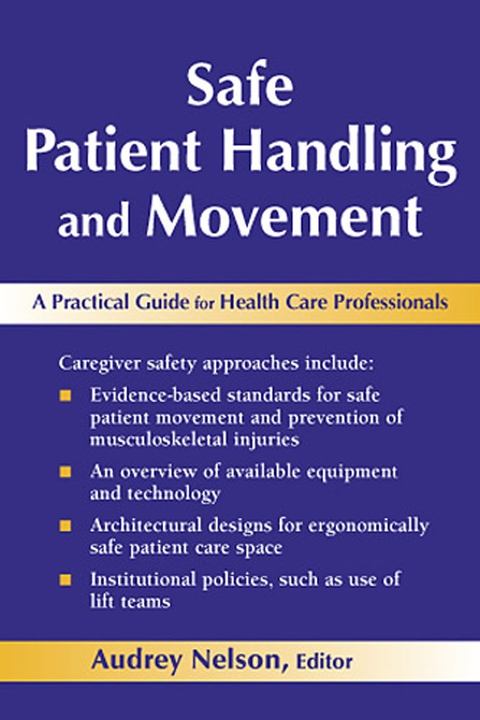 Cover image for book Safe Patient Handling and Movement