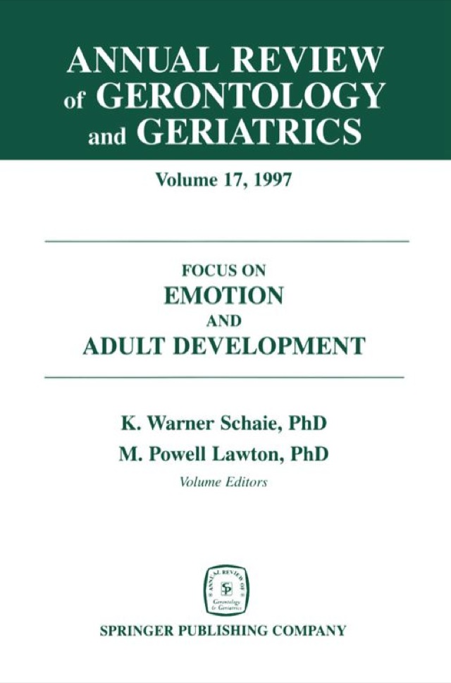 Annual Review of Gerontology and Geriatrics, Volume 17, 1997