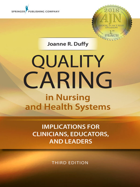 Cover image for book Quality Caring in Nursing and Health Systems, Third Edition