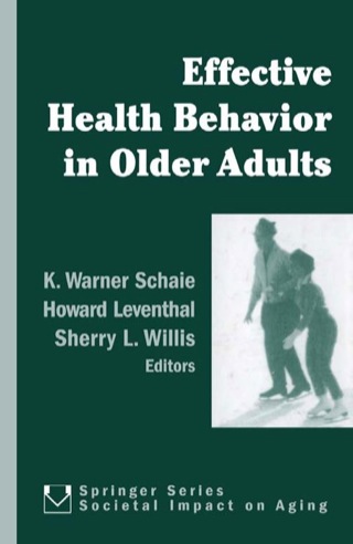 Effective Health Behavior in Older Adults