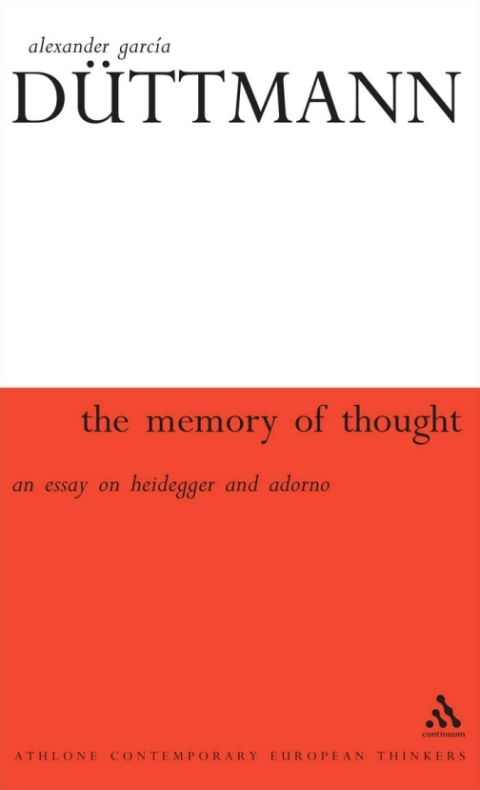 Cover image for book The Memory of Thought