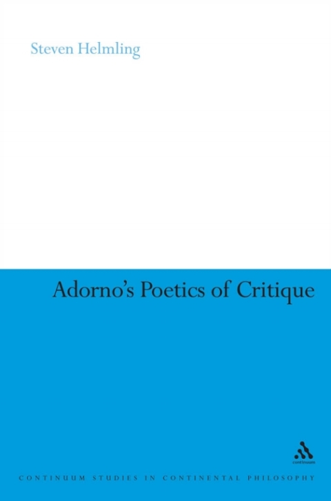Cover image for book Adorno's Poetics of Critique