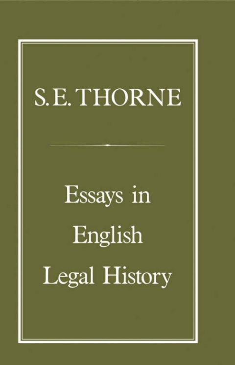 Cover image for book Essays in English Legal History