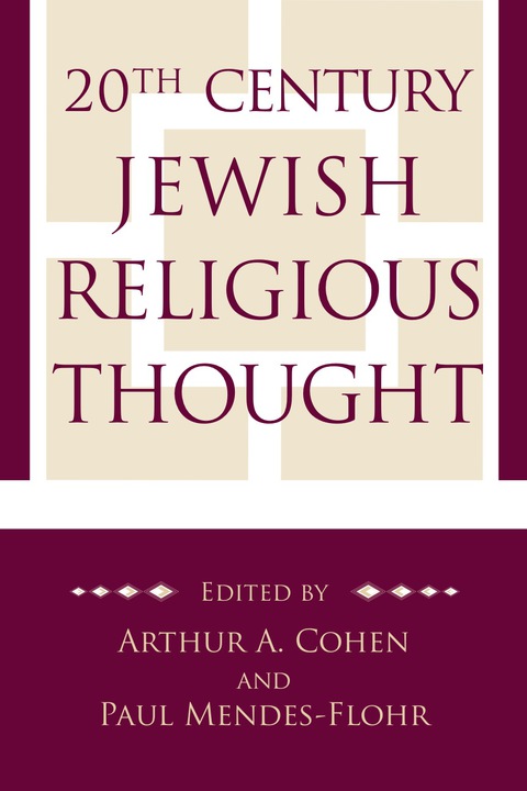 Cover image for book 20th Century Jewish Religious Thought