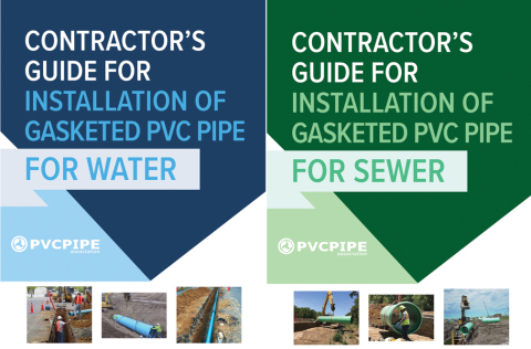 Cover image for book Contractor's Guide for Installation of Gasketed PVC Pipe for Water / for Sewer