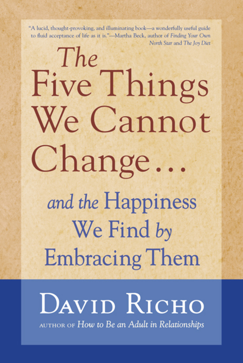 Cover image for book The Five Things We Cannot Change