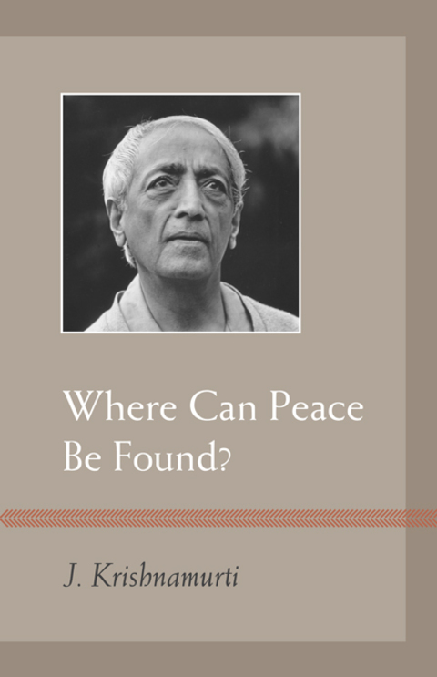 Cover image for book Where Can Peace Be Found?
