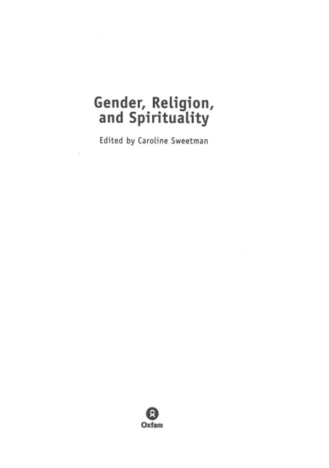 Gender, Religion and Spirituality 